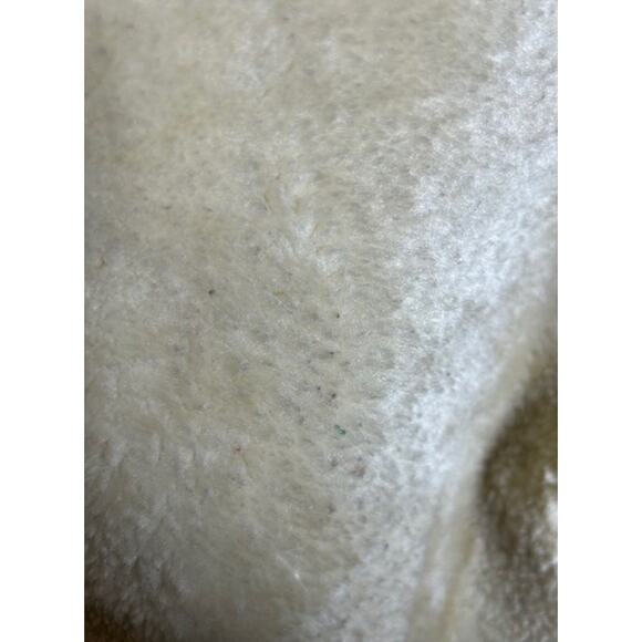 Abercrombie & Fitch Off-White Faux Fur Jacket Women’s Large - Picture 5 of 10